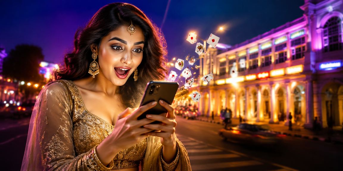 Indian player enjoying mobile sports betting on sara777